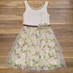 Altar’d State Boho Floral Vintage Style Sleeveless Tulle Dress Women’s S